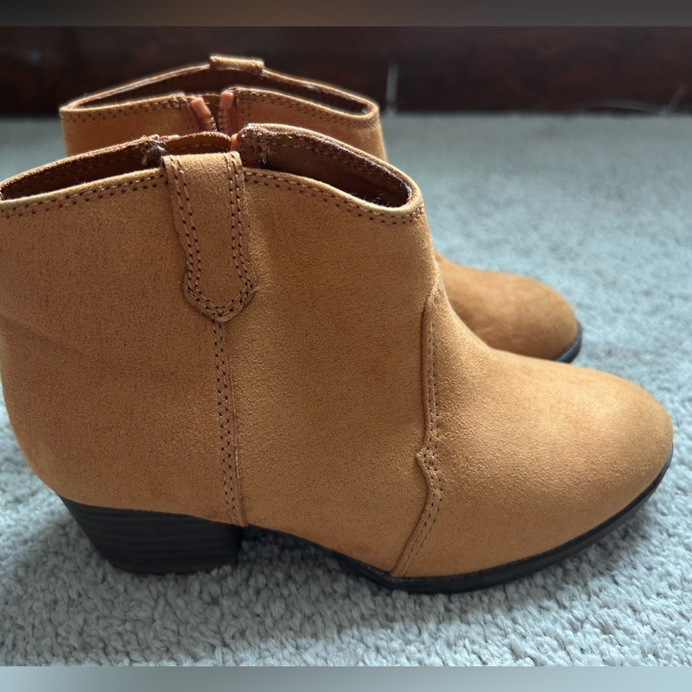 Stylish Tan Kids Ankle Boots